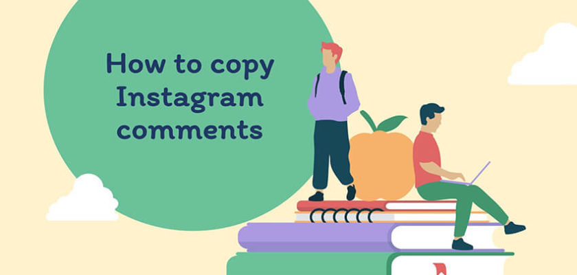 How to copy instagram comments