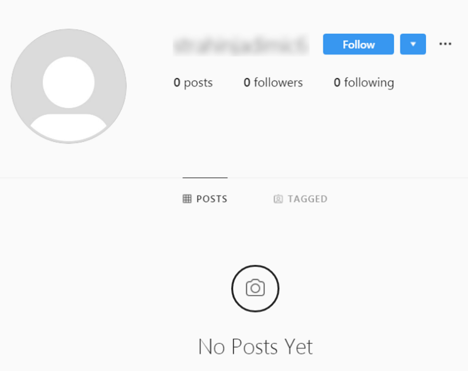 Inactive account. Неактивный аккаунт Инстаграм. Instagram no Post yet.